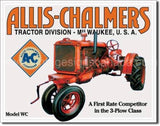 Allis Chalmers-Model U Tin Sign-16X12 Sign