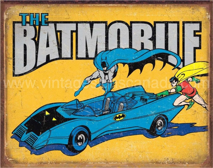 Batman - The Batmobile Tin Sign-16X12 Sign