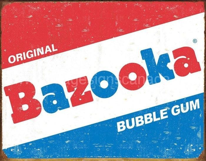 Bazooka Tin Sign-16X12 Sign