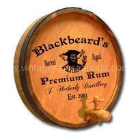 Blackbeard Distillery Custom Quarter Barrel Sign - Vintage Signs Canada