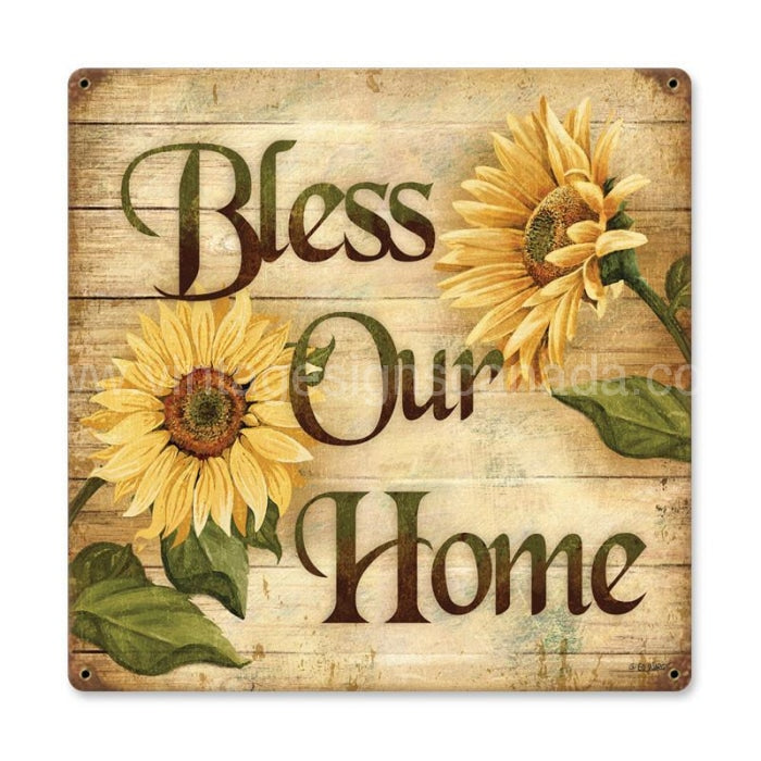 Bless Our Home Tin Sign - Vintage Signs Canada