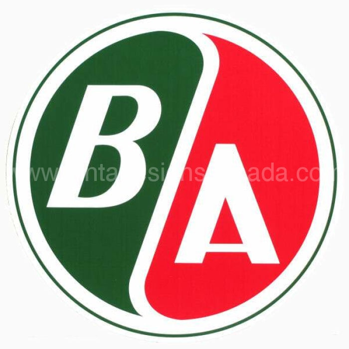 British American BA Metal Sign-14