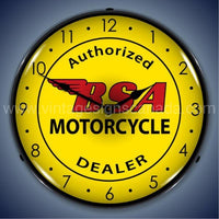 Bsa Motorcycle Led Clock