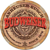 Budweiser Barrel End Tin Sign-12 Sign