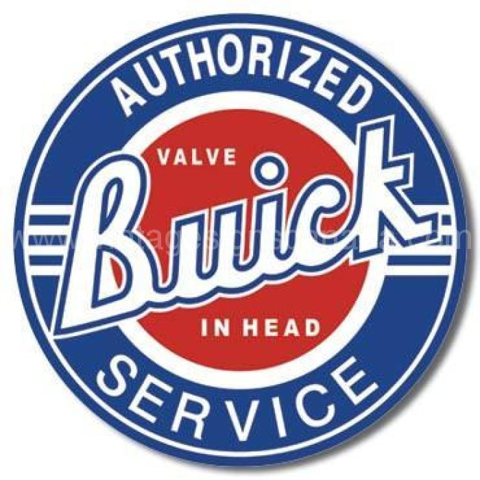 Buick Service Round Tin Sign - Vintage Signs Canada