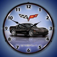 C6 Corvette Black Led Clock