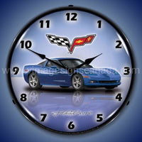 C6 Corvette Jetstream Blue Led Clock