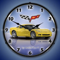 C6 Corvette Velocity Yellow Led Clock