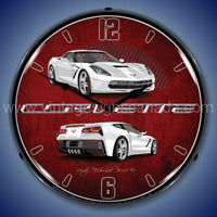 C7 Corvette Arctic White Led Clock