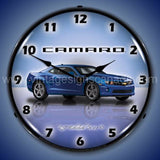 Camaro G5 Imperial Blue Led Clock