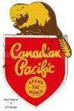 Canadian Pacific Reproduction Cut Out Railroad Metal Sign15X23.2 Metal Sign