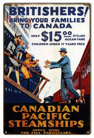 Canadian Pacific Steam Ship Reproduction Metal Sign-12X18 Tin Sign