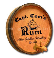 Custom Captain Tom's Rum Quarter Barrel Sign - Vintage Signs Canada