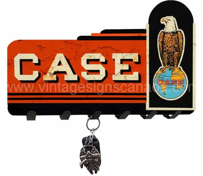 Case Agency Laser Cut Out Metal Key Holder-12X8 Metal Sign