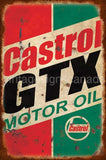 Castrol Motor Oil Metal Sign-12X18 Metal Sign