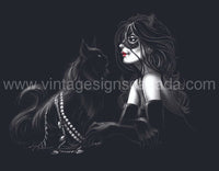 Cat Woman - Retro Tin Sign-16X12 Sign