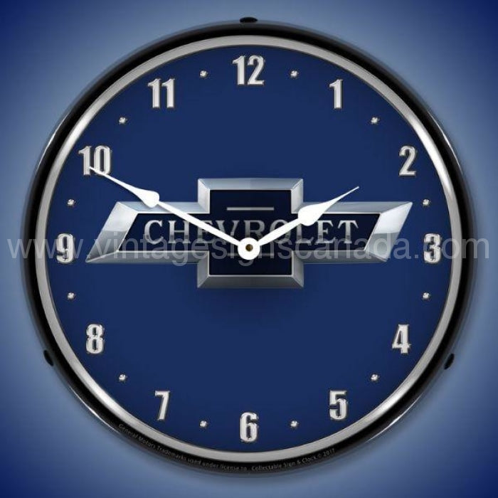 Chevrolet Bowtie 100Th Anniversary Led Clock