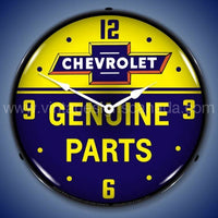 Chevrolet Bowtie Genuine Parts Led Clock