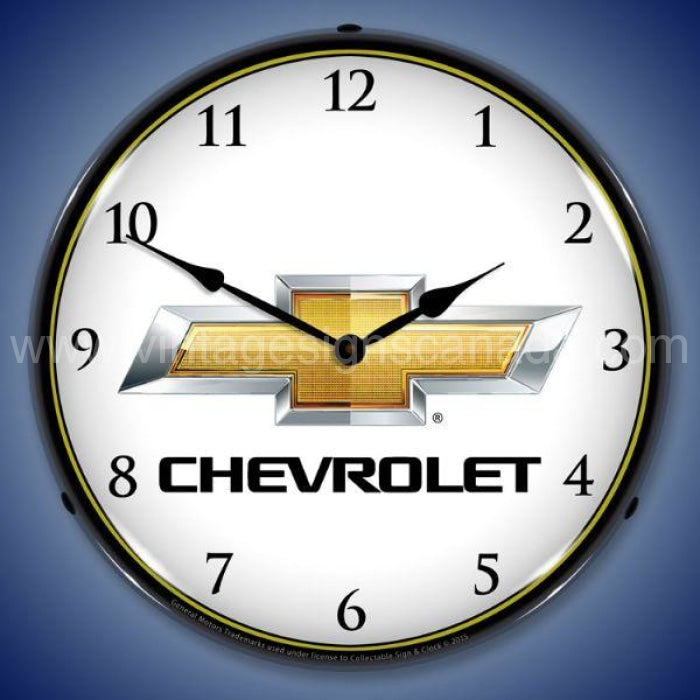 Chevrolet Bowtie Led Clock
