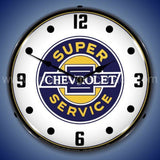 Chevrolet Super Service Led Clock