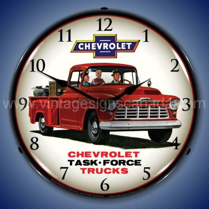 Chevrolet Task Force Trucks Led Clock