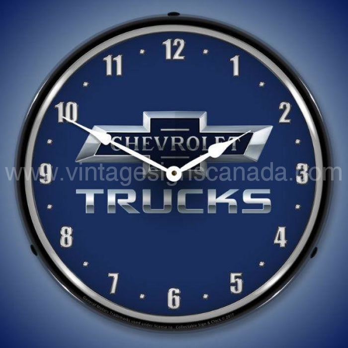 Chevrolet Trucks 100Th Anniversary Led Clock
