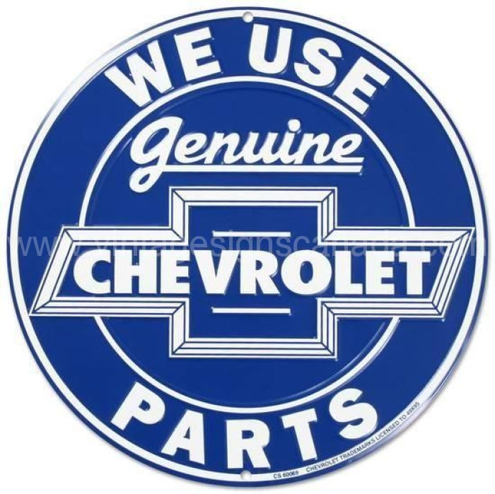 Chevy 24 Round Tin Sign