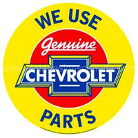 Chevy Round Genuine Parts Tin Sign-11.75 Sign