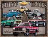 Chevy Trucks Tin Signs - Vintage Signs Canada