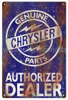 Chrysler Authorized Dealer Sign - Vintage Signs Canada