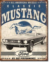 Classic Mustang Tin Sign - Vintage Signs Canada