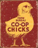 Co-op Chicks Tin Sign - Vintage Signs Canada