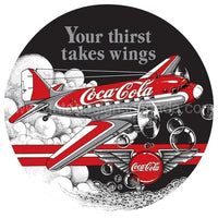 Coke Dc 3 Embossed Tin Sign