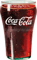 Tin Sign - Coke Soda Glass Tin Sign