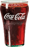 Tin Sign - Coke Soda Glass Tin Sign