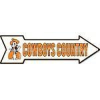 Cowboy Country Arrow Tin Sign - Vintage Signs Canada