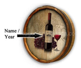 Custom Wine Bottle Quarter Barrel Sign - Vintage Signs Canada