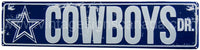 Dallas Cowboys Street Embossed Tin Sign