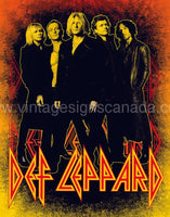 Def Leppard Band Tin Sign
