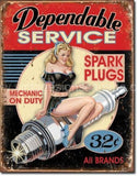 Dependable Service Tin Sign - Vintage Signs Canada