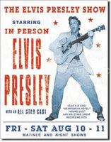 Elvis Presley Show Tin Sign - Vintage Signs Canada