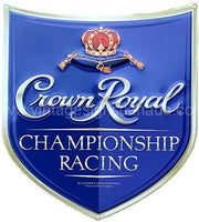 Embossed Crown Royal Shield Die-Cut Tin Sign