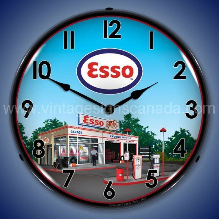 Esso Station Led Clock