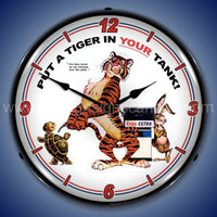 Esso Tiger Led Clock