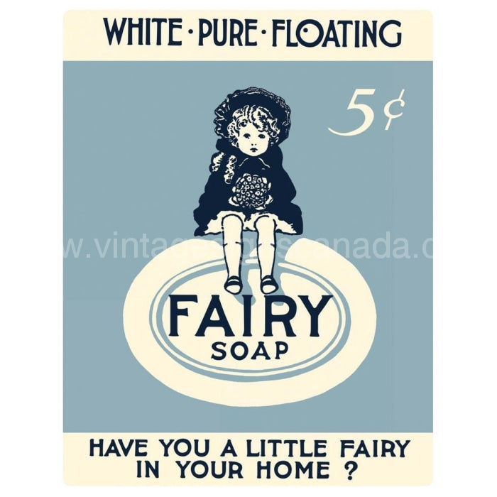 Fairy Soap Embossed Tin Sign