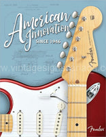 Fender-American Innovation Tin Sign