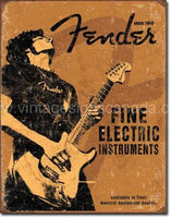 Fender Fine Electric Instruments Tin Sign