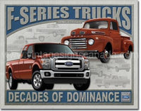 Ford F-Series Trucks Tin Sign - Vintage Signs Canada