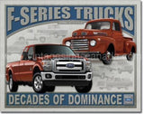 Ford F-Series Trucks Tin Sign - Vintage Signs Canada