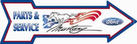Ford Mustang Parts & Service Arrow Tin Sign - Vintage Signs Canada